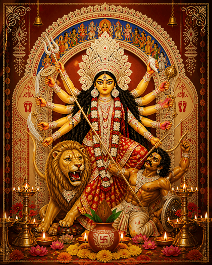 Durgotsav 2026 event poster