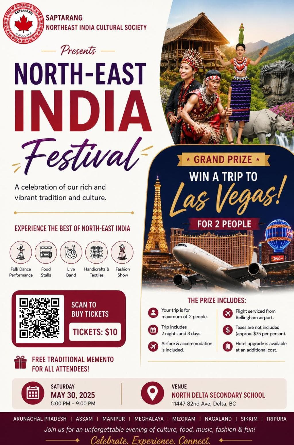 North East India Fest event poster